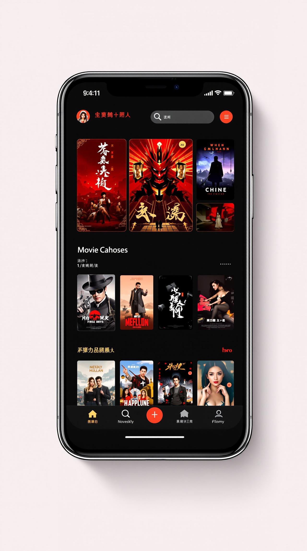 555影院APP界面预览
